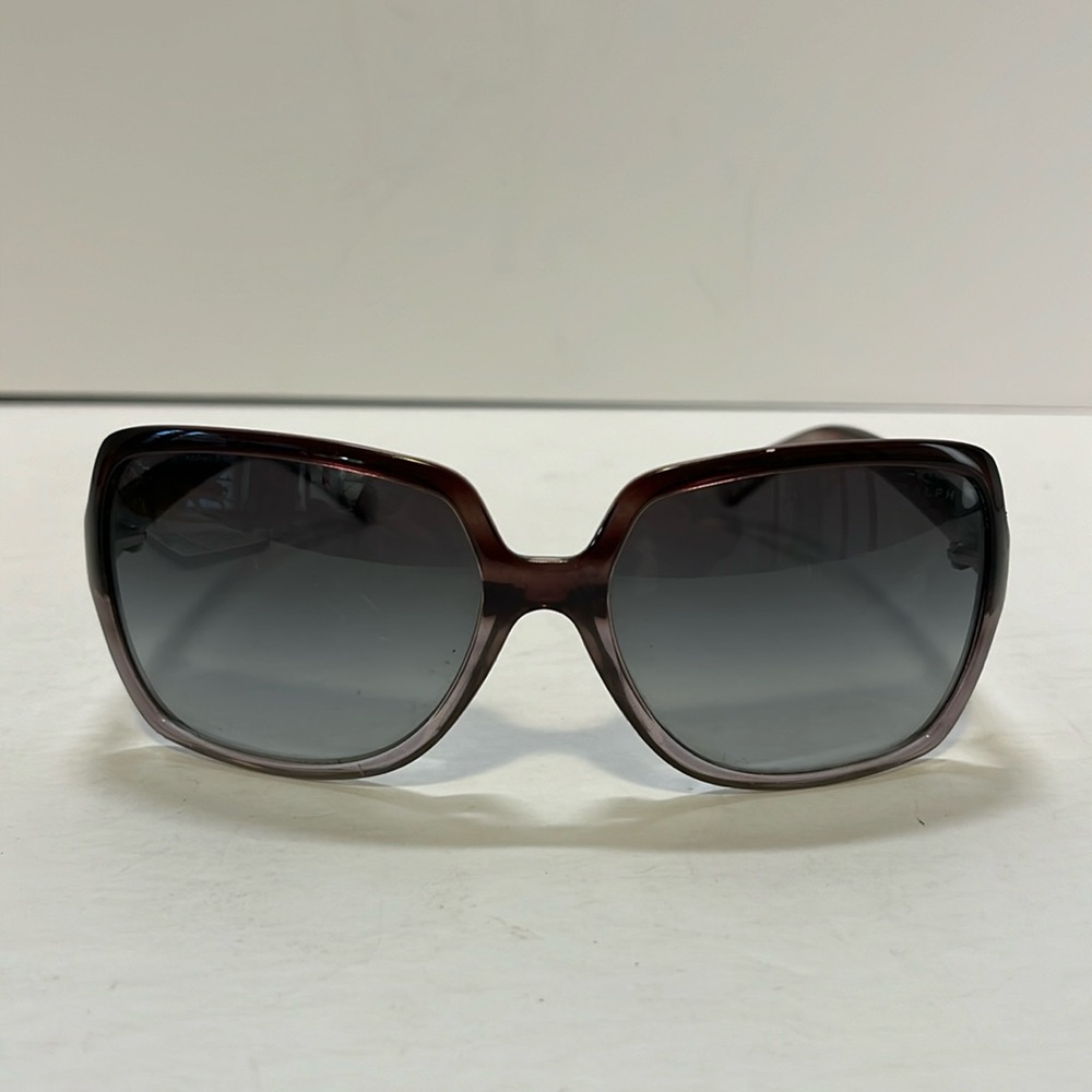 Ralph Lauren RA5089 Smoky Gray Brown Oversized Square Round Sunglasses